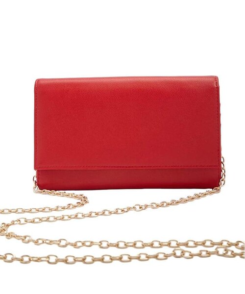 FOREVER 21（フォーエバー トゥエンティーワン）の「Forever 21 Faux Leather Crossbody（ショルダーバッグ・レディース・Black/Red・One Size）」の10枚目の写真