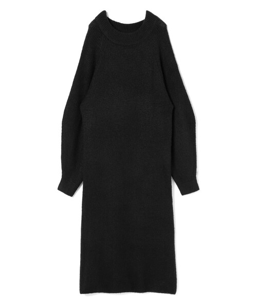 GRL（グレイル）の「ボリュームスリーブニットワンピース（ワンピース・レディース・ベージュ/ブラック・F）」の2枚目の写真