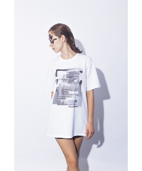 NICK NEEDLES（ニックニードルズ）の「NICK NEEDLES / Noise T (LAYER) / WHITE（Tシャツ/カットソー・その他）」の2枚目の写真