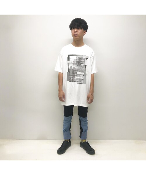 NICK NEEDLES（ニックニードルズ）の「NICK NEEDLES / Noise T (LAYER) / WHITE（Tシャツ/カットソー・その他）」の3枚目の写真