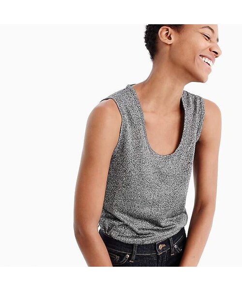 J.CREW（ジェイクルー）の「Sparkle scoop tank（タンクトップ・レディース・Beige・X-large）」の3枚目の写真