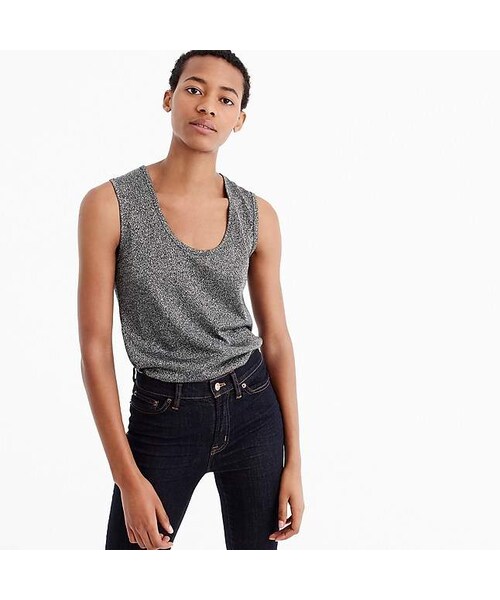 J.CREW（ジェイクルー）の「Sparkle scoop tank（タンクトップ・レディース・Beige・X-large）」の2枚目の写真