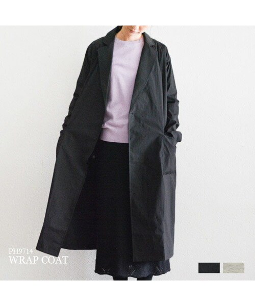 Pont De Chalons ポンデシャロン の ラップコート ロング Ph9714 シャツ ブラウス Wear