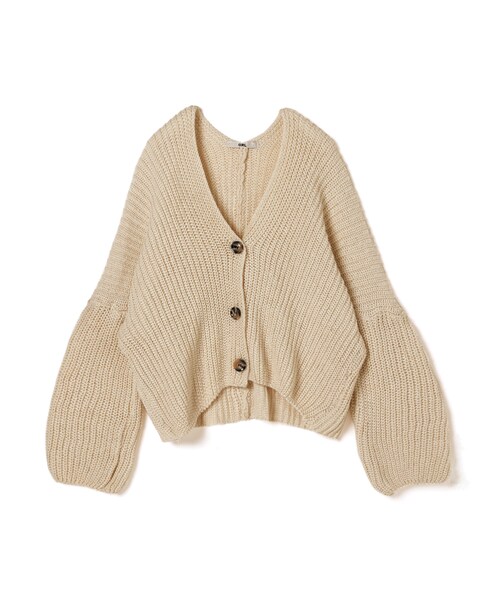 GRL(グレイル)の「ボリュームニットカーディガン(カーディガン/ボレロ・レディース・モカ/ベージュ/ブラウン・M)」の3枚目の写真