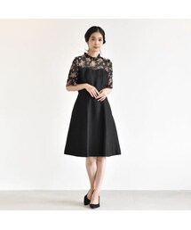 kaene | 100369 / プリント×ジャガードワンピース(ワンピース)