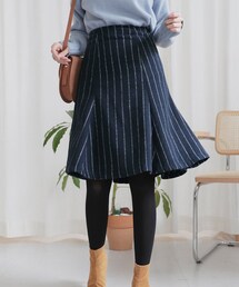 DHOLIC | ストライプフレアミディスカート(スカート)