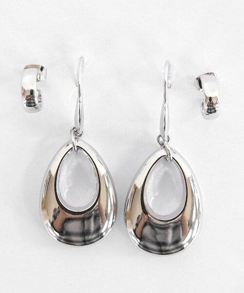 DHOLIC（ディーホリック）の「ウォータードロップピアス2SET（ピアス（両耳用）・レディース・ゴールド/シルバー・FREE）」の2枚目の写真