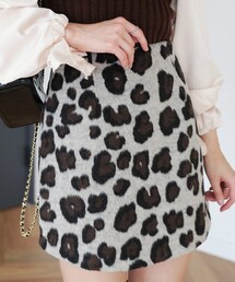 DHOLIC | ソフトレオパードミニスカート(スカート)