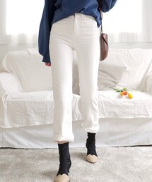 DHOLIC | 裏起毛ストレートコットンパンツ(その他パンツ)