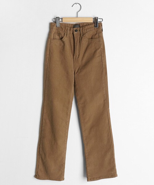 DHOLIC（ディーホリック）の「裏起毛ストレートコットンパンツ（その他パンツ・レディース・ホワイト/ブラック/ブラウン・S/M/L）」の3枚目の写真