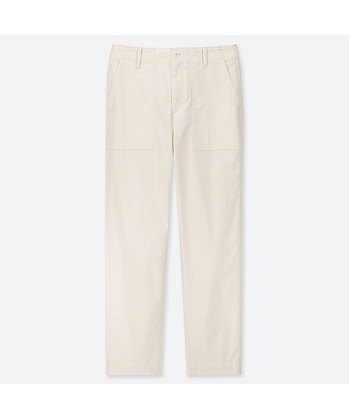 UNIQLO（ユニクロ）の「ベイカーパンツ(丈標準65～67cm）（その他パンツ・レディース・BEIGE 31/OFF WHITE 01/NAVY 69/GREEN 54・67/58/61/76/73/55/64/79/70）」の2枚目の写真