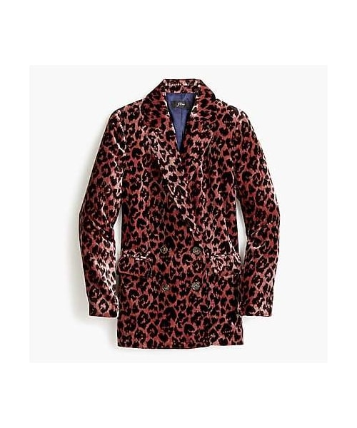 j crew double leopard coat
