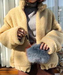 DHOLIC | ハイネックボアジップアップ(ブルゾン)