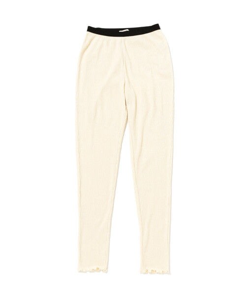 studio CLIP(スタディオクリップ)の「起毛テレコペチパンツ(パンツ・オフホワイト/グレー/ブラック)」の5枚目の写真