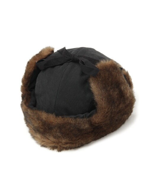 studio CLIP（スタディオクリップ）の「パイロットキャップ（帽子・ブラック/ベージュ）」の5枚目の写真