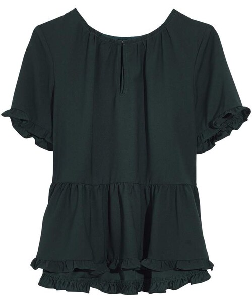 stanza ruffle hem top