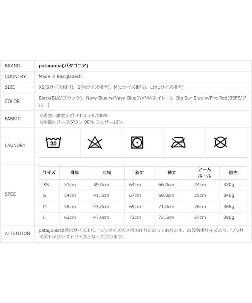 patagonia(パタゴニア)の「patagonia パタゴニア M's Down Sweater メンズ ダウン セーター ジップアップジャケット ・84674(ブルゾン・メンズ・その他)」の15枚目の写真