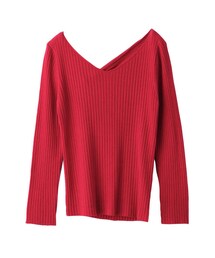 ELENDEEK | ELENDEEK　BACK RING V-NECK KT(ニット/セーター)