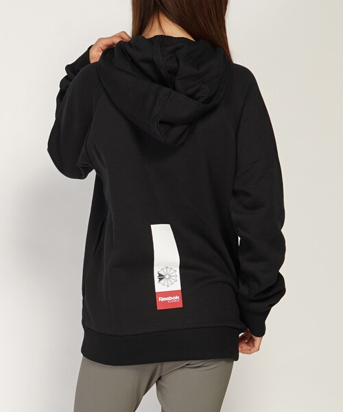 Reebok（リーボック）の「Reebok/リーボック AC ハーフジップシャツ（スウェット・レディース・ブラック・S/M）」の2枚目の写真