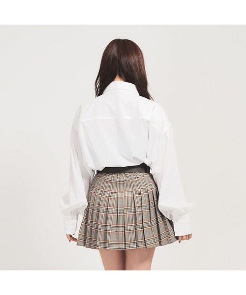 ANDGEEBEE（アンジービー）の「【ANDGEEBEE】ブロッキングチェックプリーツスカート　AG184SK08（スカート・レディース・その他）」の4枚目の写真