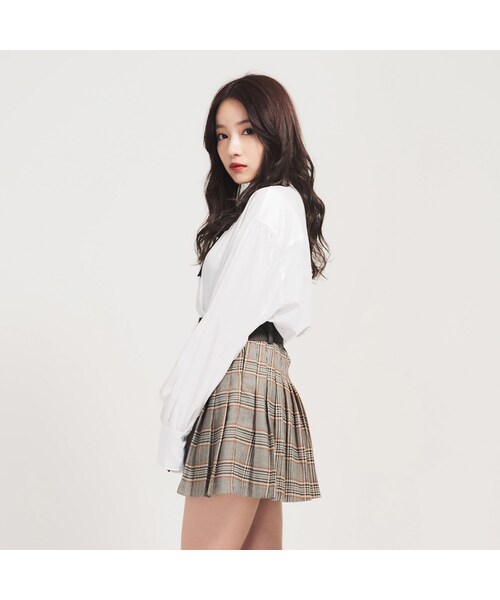 ANDGEEBEE（アンジービー）の「【ANDGEEBEE】ブロッキングチェックプリーツスカート　AG184SK08（スカート・レディース・その他）」の3枚目の写真
