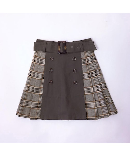 ANDGEEBEE（アンジービー）の「【ANDGEEBEE】ブロッキングチェックプリーツスカート　AG184SK08（スカート・レディース・その他）」の12枚目の写真