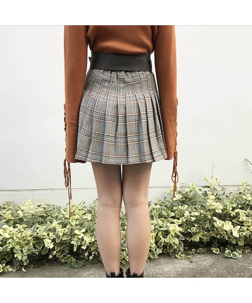 ANDGEEBEE（アンジービー）の「【ANDGEEBEE】ブロッキングチェックプリーツスカート　AG184SK08（スカート・レディース・その他）」の11枚目の写真