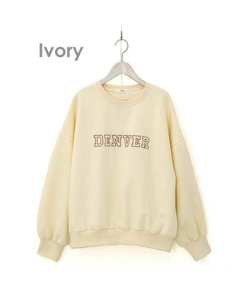 Sheson（シーズン）の「Sheson(シーズン)セレクト 裏起毛ロゴスウェット トレーナー（スウェット・レディース・ブラウン/ベージュ/ブラック・FREE）」の3枚目の写真