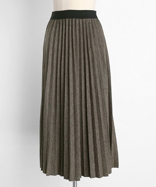 DHOLIC（ディーホリック）の「ウール混ロングプリーツスカート（スカート・レディース・グレー/ベージュ/ブラック/ブラウン・FREE）」の4枚目の写真