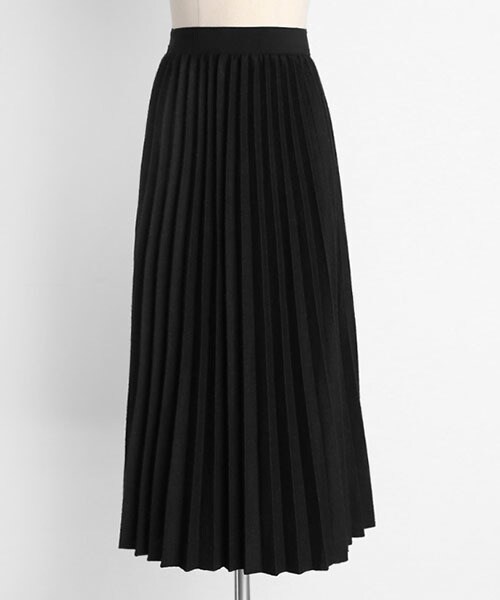 DHOLIC（ディーホリック）の「ウール混ロングプリーツスカート（スカート・レディース・グレー/ベージュ/ブラック/ブラウン・FREE）」の2枚目の写真