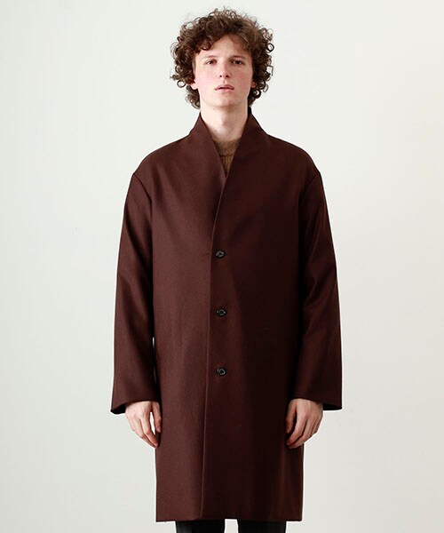 美品 MARKAWARE マーカウェア チェスターコート くるみボタン M