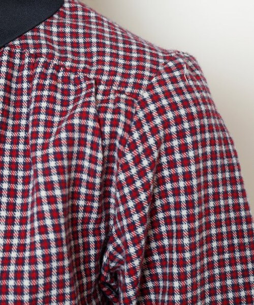 RAY CASSIN（レイカズン）の「衿付きチェックブラウス（トップス・レディース・赤/イエロー/ベージュ・FREE）」の15枚目の写真