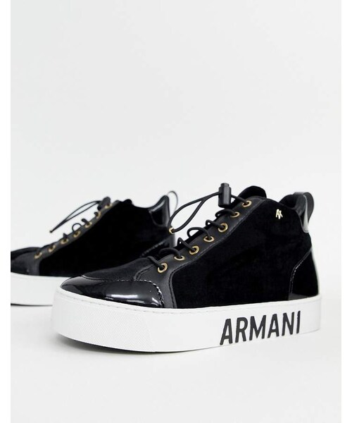 armani exchange high top sneakers