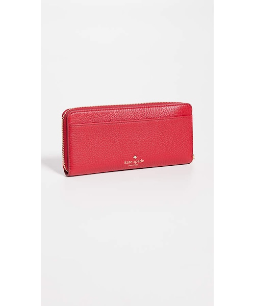 kate spade new york(ケイトスペード ニューヨーク)の「Kate Spade New York Hayes Street Pearl Lindsey Wallet(財布・レディース・Black/Red・One Size)」の6枚目の写真