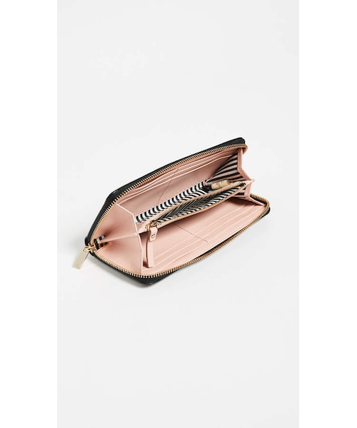 kate spade new york(ケイトスペード ニューヨーク)の「Kate Spade New York Hayes Street Pearl Lindsey Wallet(財布・レディース・Black/Red・One Size)」の3枚目の写真