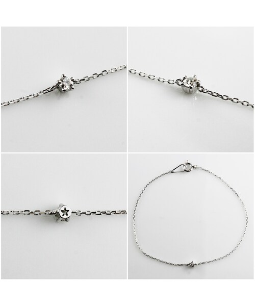 les desseins de DIEU（レデッサンドゥデュー）の「レ デッサン ドゥ デュー リミテッド 一粒ダイヤモンド ブレスレット 0.05ct 選べる4種類（ブレスレット・レディース・シルバー・16.5センチ）」の2枚目の写真