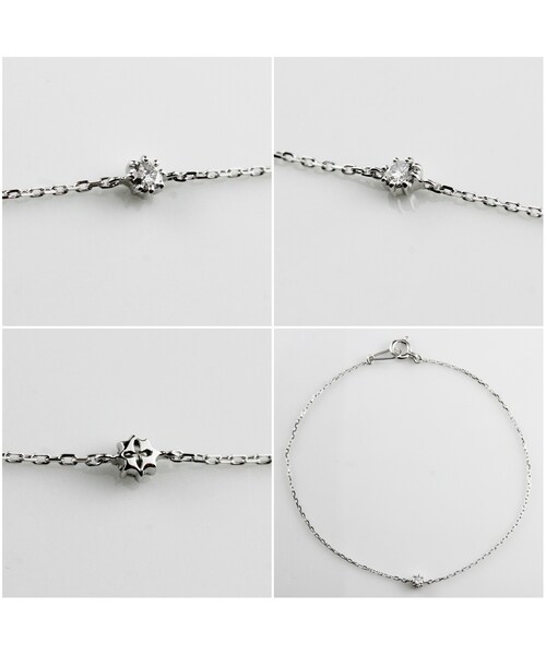 les desseins de DIEU（レデッサンドゥデュー）の「レ デッサン ドゥ デュー リミテッド 一粒ダイヤモンド ブレスレット 0.05ct 選べる4種類（ブレスレット・レディース・シルバー・16.5センチ）」の4枚目の写真