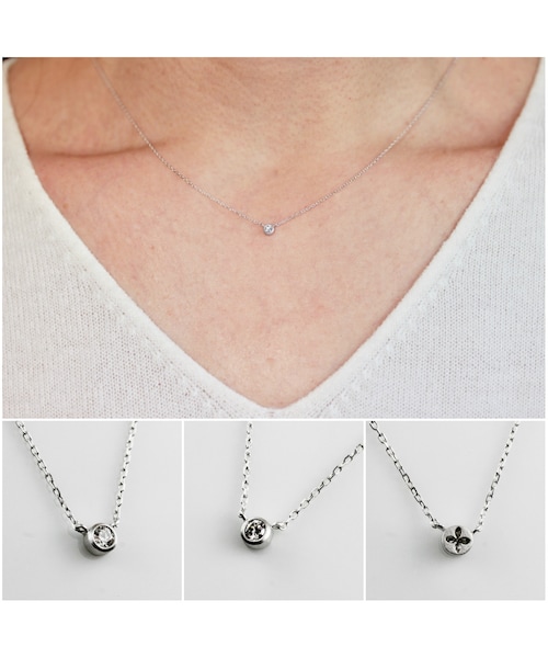 les desseins de DIEU(レデッサンドゥデュー)の「レ デッサン ドゥ デュー リミテッド 一粒ダイヤモンド ネックレス 0.05ct 選べる5種類(ネックレス・レディース・シルバー・40cm)」の10枚目の写真