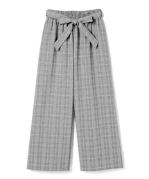 GRL | リボンベルト付グレンチェックワイドパンツ(その他パンツ)