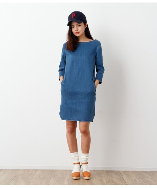 アダム エ ロペ アダムエロペ の トルコデニムワンピース ワンピース ドレス Wear