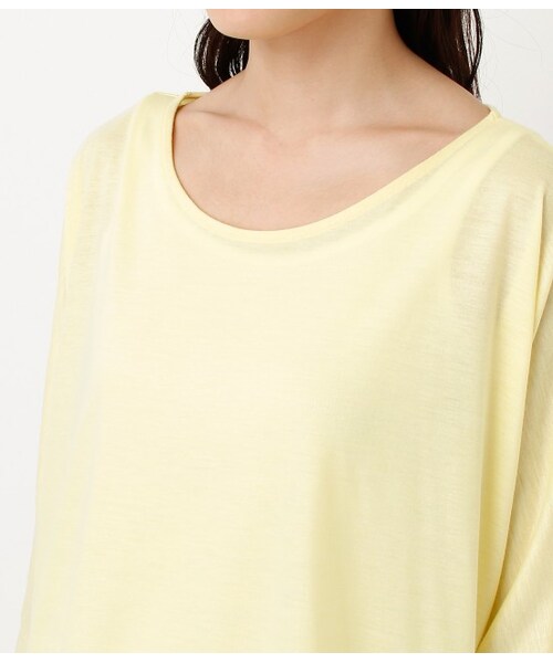 ROPE' PICNIC(ロペピクニック)の「ジョーゼット切替カットソー(Tシャツ/カットソー・レディース・グレー/イエロー/ブラック/グリーン・38)」の8枚目の写真