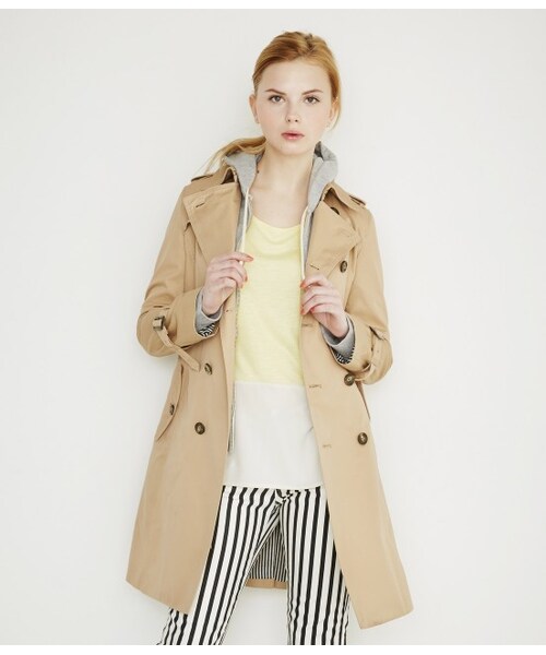 ROPE' PICNIC(ロペピクニック)の「ジョーゼット切替カットソー(Tシャツ/カットソー・レディース・グレー/イエロー/ブラック/グリーン・38)」の5枚目の写真