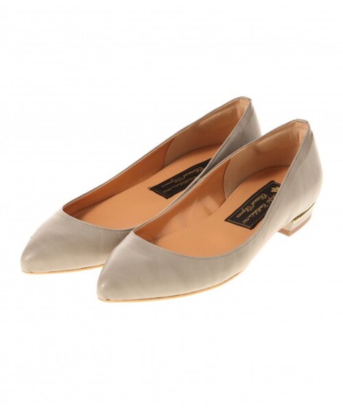 ROPE'（ロペ）の「【先行受注】ポインテッドフラットシューズ★春の新作★（パンプス・レディース・グレー/イエロー/ホワイト系・36/37/38）」の2枚目の写真