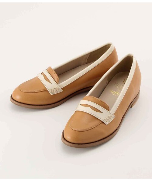 ROPE' PICNIC PASSAGE（ロペピクニックパサージュ）の「【WEB限定サイズ】HARUTA×Rope' Picnic カラーコンビローファー（シューズ・レディース・ブラック/オフホワイト/キャメル・36/37/38/35/39）」の3枚目の写真