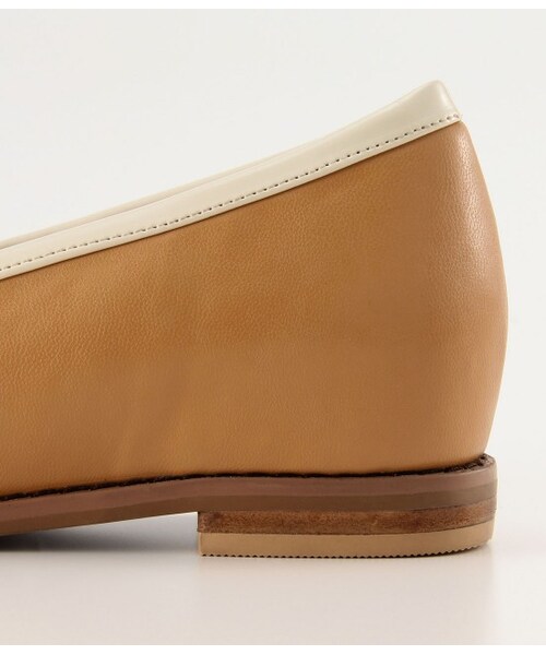 ROPE' PICNIC PASSAGE（ロペピクニックパサージュ）の「【WEB限定サイズ】HARUTA×Rope' Picnic カラーコンビローファー（シューズ・レディース・ブラック/オフホワイト/キャメル・36/37/38/35/39）」の9枚目の写真