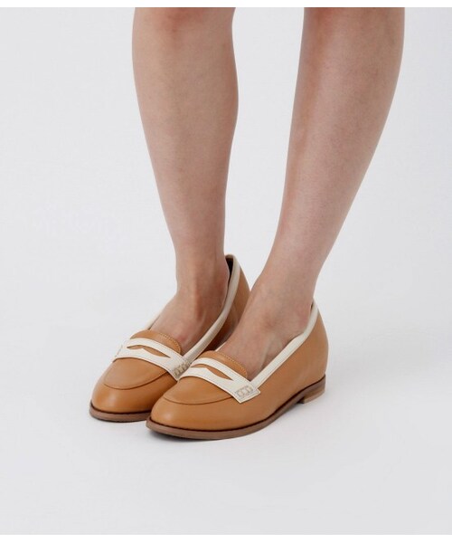 ROPE' PICNIC PASSAGE（ロペピクニックパサージュ）の「【WEB限定サイズ】HARUTA×Rope' Picnic カラーコンビローファー（シューズ・レディース・ブラック/オフホワイト/キャメル・36/37/38/35/39）」の12枚目の写真