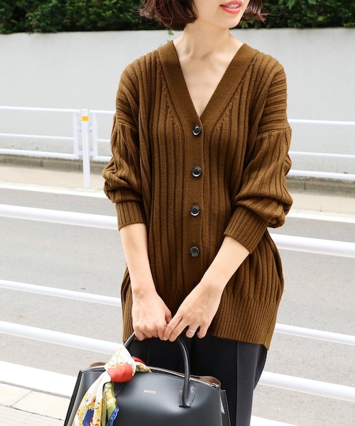 IENA イエナ　アンゴラ　ニットカーディガン　キャメル　ブラウン　Noble イエナアンゴラニットカーディガンキャメルブラウンIENA Noble