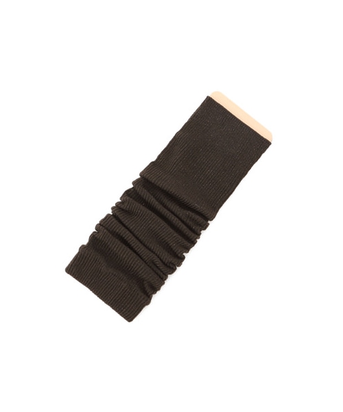 Tabio（タビオ）の「毛混ラメ1×1リブレッグウォーマー（ソックス・靴下・レディース・クロ/チャコールグレー/ベージュ/コゲチャ・Size Free）」の3枚目の写真