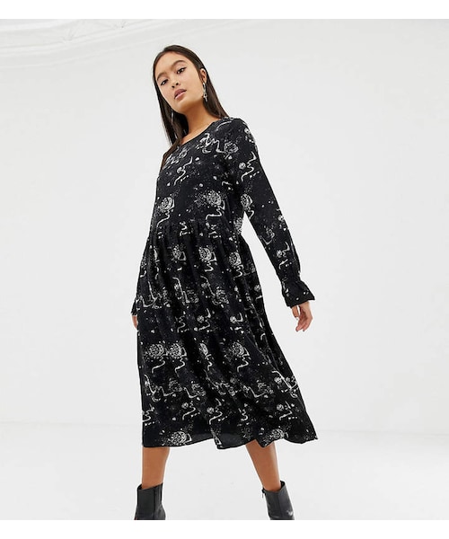 celestial print dress