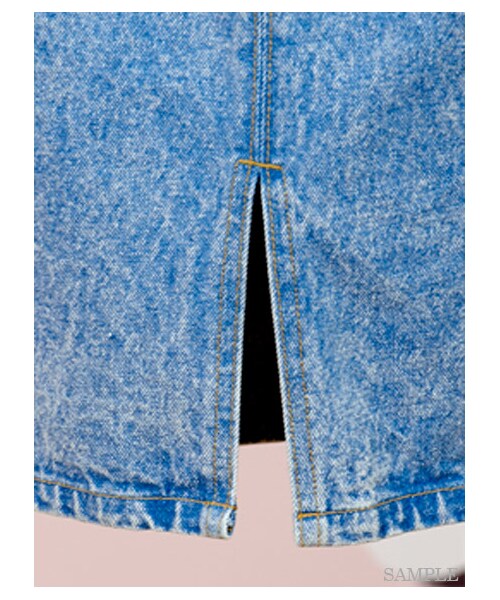 SNIDEL（スナイデル）の「ハイウエストタックタイトスカート（膝丈スカート・レディース・RED・0）」の9枚目の写真